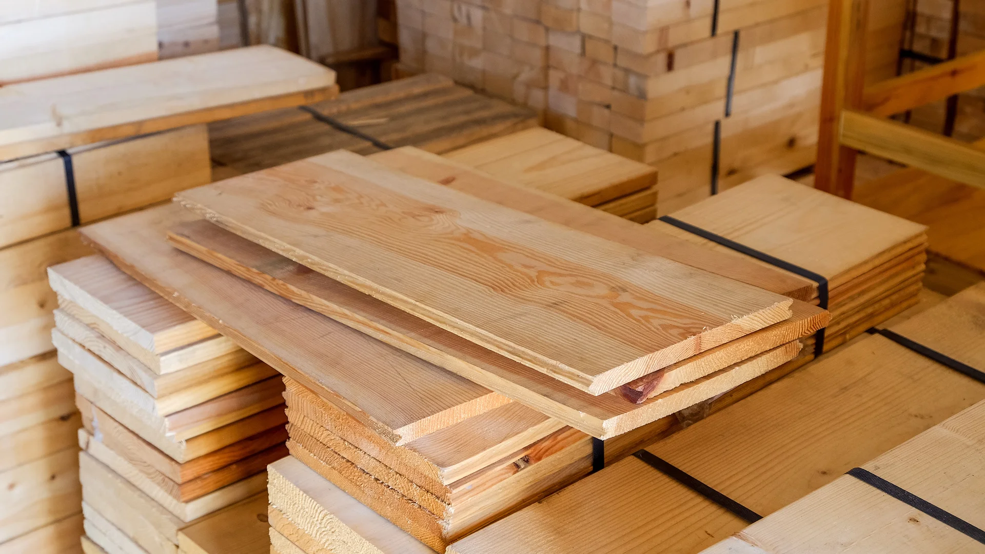 Industrial wood processing plants